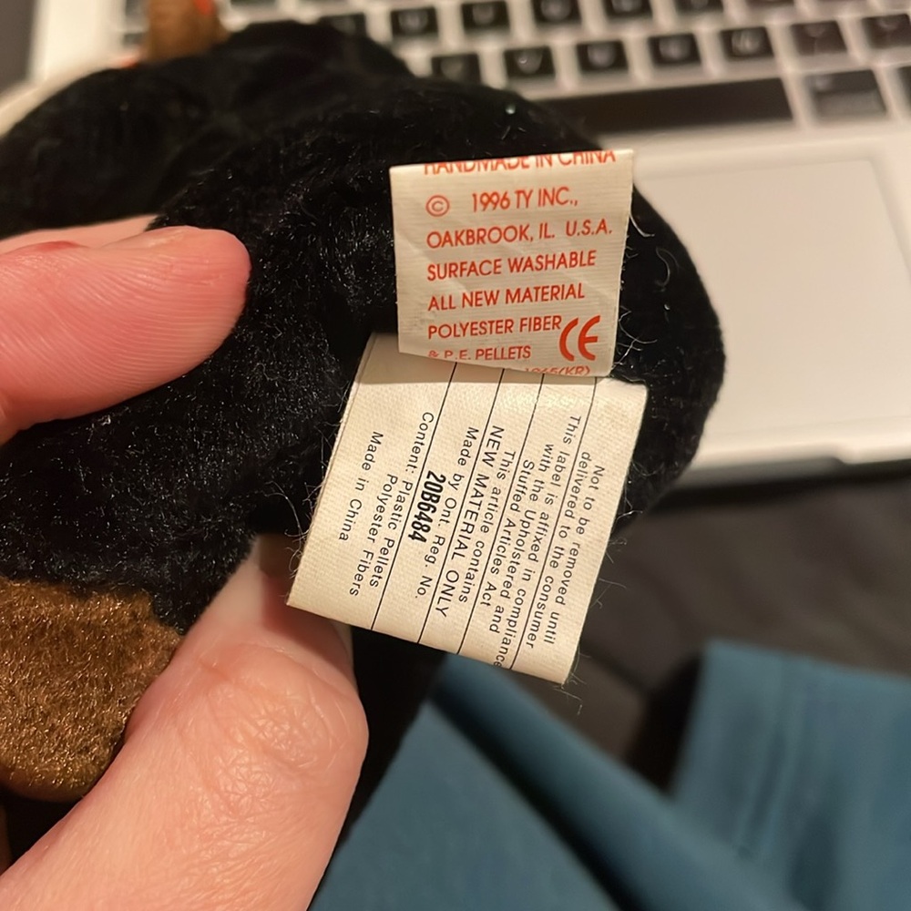 RETIRED 1996 Congo beanie baby - Picture 4 of 6